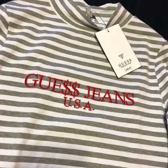 Guess x ASAP Rocky White/Gray Turtleneck size M - Picture 3 of 4